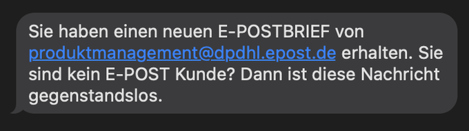 Gerade kam der einzige E-POSTBRIEF, den ich jemals bekommen habe: die Info dar&uuml;ber, dass der E-POSTBRIEF<a href="/tag/rtlsamstagnacht"class="tags"><span>#rtlsamstagnacht</span></a>