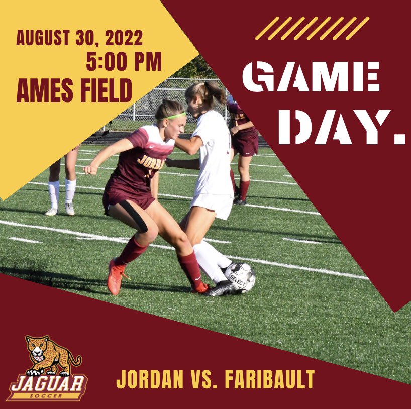 The wait is almost over! Jaguars host Faribault in our home opener this evening! 5:00 PM @ Ames Field.
