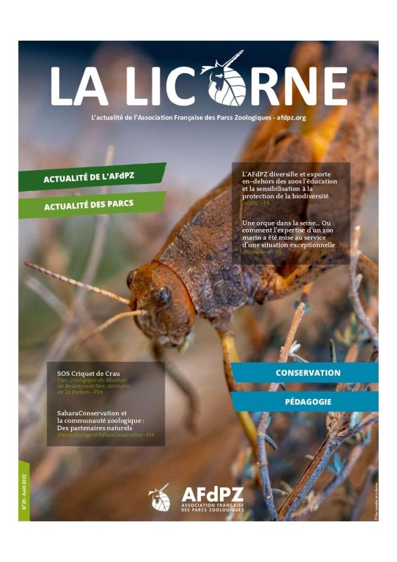 Sahara_CF's tweet photo. 🗞️ Découvrez l'article co-écrit par John Watkin, CEO de SaharaConservation, & notre partenaire Martin Boye, Président de @Planete_Sauvage, suivi de l'interview de John Watkin, dans le 20e numéro de La Licorne, journal de l'#AFdPZ.
Rendez-vous page 34 ➡️ https://t.co/ln8eaqqB73 https://t.co/aATYzYU16X