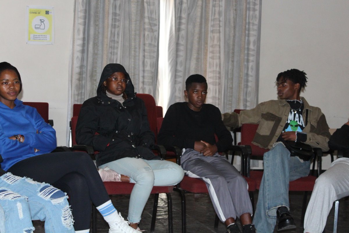 SunshineCinema's tweet photo. Mofenyi Kgamane and Piet Rakabe, from Lebowakgomo and Mankweng in Limpopo, screened @RafikiFilm by @wanuri for a local netball team, Technical and Vocational Education and Training (TVET) students and members of the LGBTQI+ community in Lebowakgomo.
#SolarCinema #SparkImpact https://t.co/S73f3hzXX8