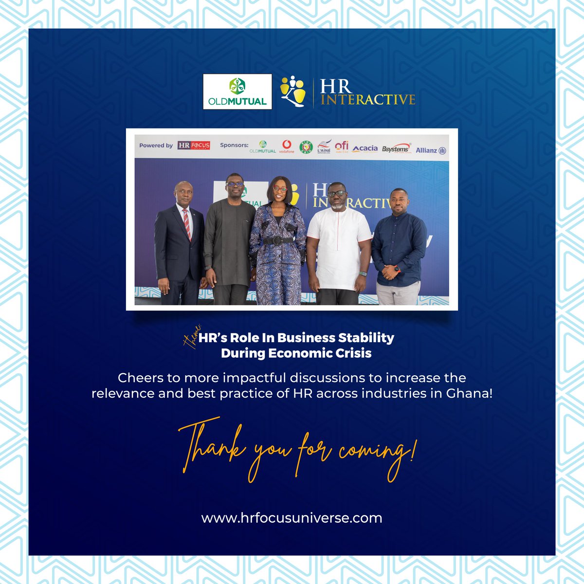 FocusDigitalGh's tweet image. To our keynote speaker, panelist and participants, we appreciate you all for making time out of your busy schedules to make our third HR Interactive event a success.

#Hrinteractive