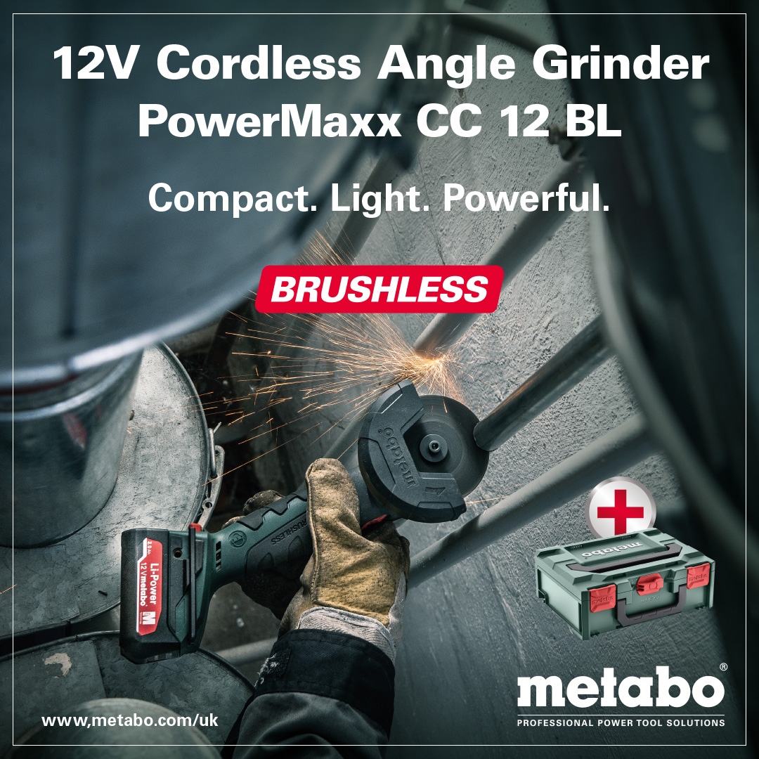 HIPMagazine's tweet image. One of the lightest and most compact grinders on the market our PowerMaxx CC 12 BL ✅

#metabo #metabouk #metabopowertools #tools #grinder #12v #powertools #toolsofmytrade #plumbingtools #sparky #metalworking

 AD
