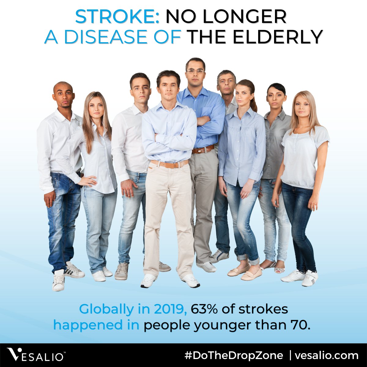 The <a href="/WorldStrokeOrg/">World Stroke Org</a> reports nearly 2/3 of strokes globally happen in people under 70. 

Dying or becoming disabled in the prime of life is something we're not OK with. #Neva is designed to remove a clot on the #1stPass before it causes serious harm. More vesalio.com
