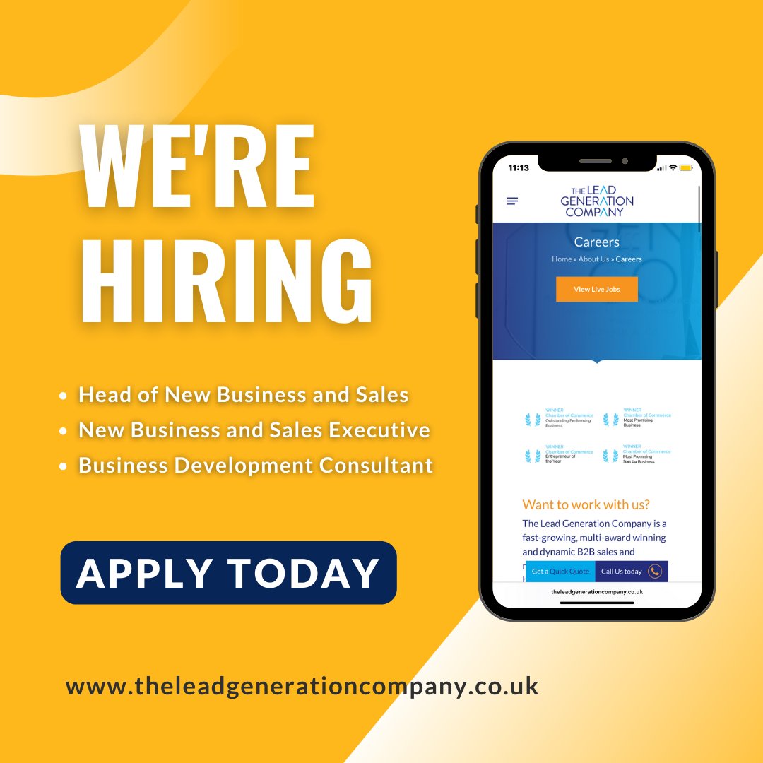 We are hiring for multiple roles! Think you've got what it takes? Apply here: ow.ly/Qgbc50Ks8fx 

#glasgowjobs #jobs #salesjobs #businessdevelopment #scotlandjobs #hybridworking