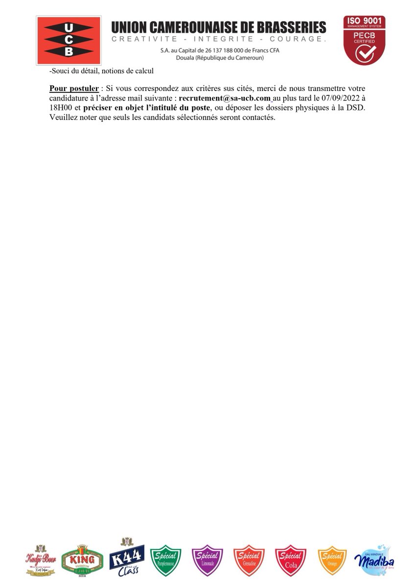 groupekadji's tweet image. UCB - Offre d&apos;emploi : QUALITY GOVERNANCE PACKAGING (H/F)

Pour postuler : recrutement@sa-ucb.com

Date limite de recevabilité des candidatures : 07/09/2022

Préciser le poste en objet.

 #UCB #KADJIGROUP #quality #packaging #governance #recrutements