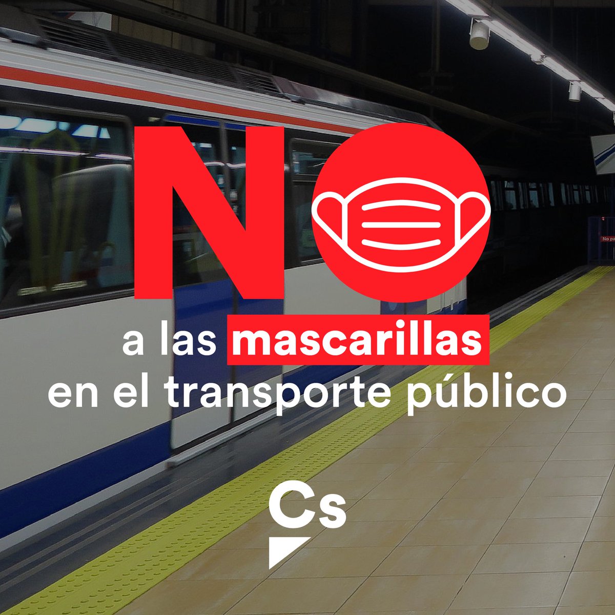 Cs_Pinto's tweet photo. ❌😷 Ya es hora de eliminar la obligación de llevar las #mascarillas en el transporte público y farmacias.

🇪🇺 Somos el único país de la Unión Europea que continúa con esta medida. https://t.co/0PEjkfTaH2