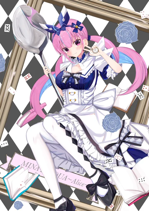 あやめちゃんとあくたん!#今月描いた絵を晒そう 