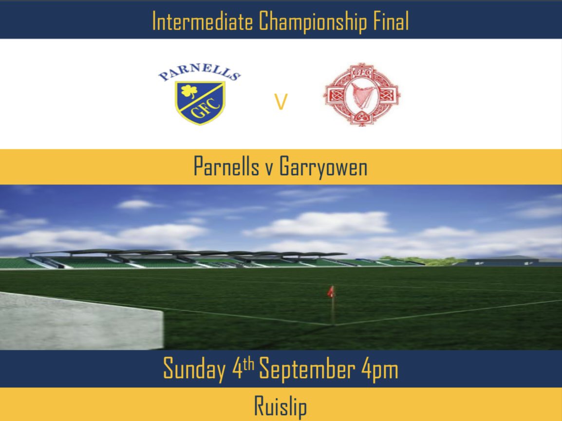 This Sunday we will be competing in our first championship final since 2011 having not won a championship since 1991. It would be great to see as many face out there as possible to get behind the boys. #parnellsabú 🔵🟠