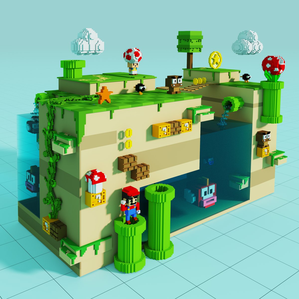 New Item Drop At <a href="/exchangear/">AR EXCHANGE LIMITED</a>🔥💎🔥💎
to my world
The world of voxels
welcome
(Mario in enemy land)

Link:
exchange.art/single/Db6F49X… 

#NFTs #nftcollector #NFTCollection #Voxel
#NFTSPACESHIP
#TNTNFT