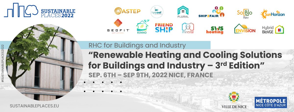 📢SEE YOU IN A WEEK AT SUSTAINABLE PLACES!
👉<a href="/EuGeofit/">Geofit Project EU</a> workshop: Renewable Heating and Cooling Solutions for Buildings and Industry
📍Venue: Centre Universitaire Méditerranéen, Nice, France
📆September 7th, 8:30 CEST
👉<a href="/EuGeofit/">Geofit Project EU</a>: geofit-project.eu 
#geothermal
