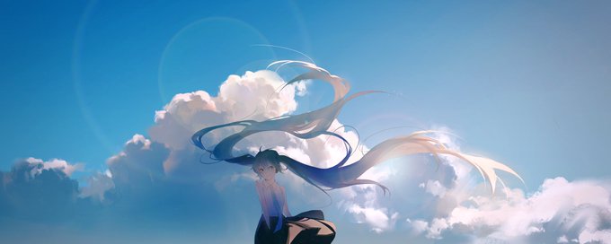 蓝天#vocaloid#初音未来#初音ミク#miku 