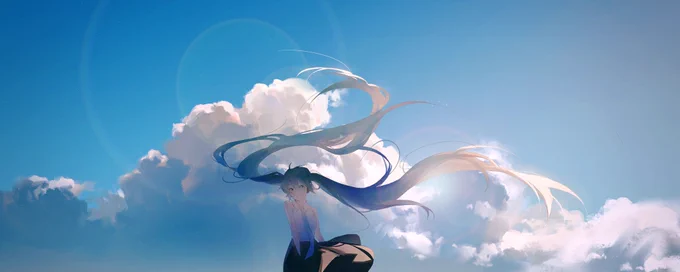 蓝天#vocaloid#初音未来#初音ミク#miku 