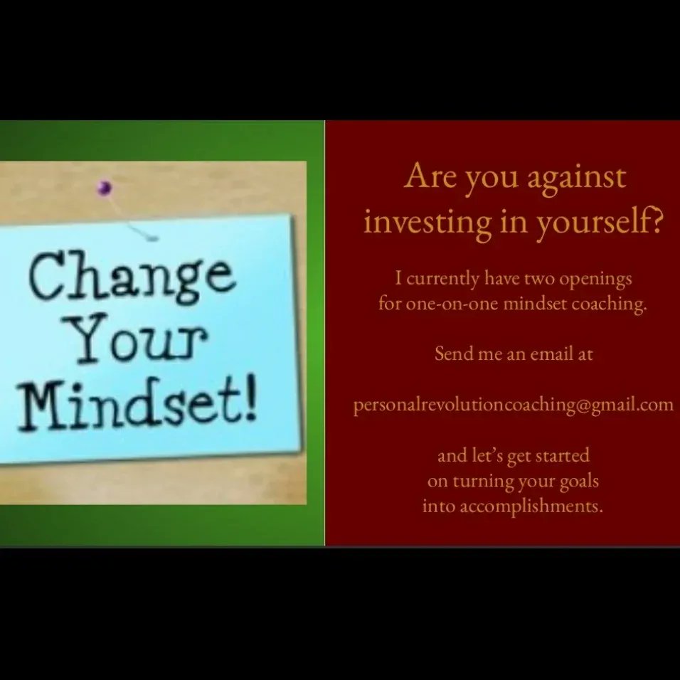 PRCMindset's tweet photo. Non Sibi
You can obtain the mindset you need to take the actions required to build the life you want.
DM me for more information.
#InfiniteBeta
#personalrevolution
#mindset
#mindsetcoach
#mindsetmentor
#mindsetmatters
#mindsetiseverything
#lifecoach
#masonohio https://t.co/P1L8ZC0CAc
