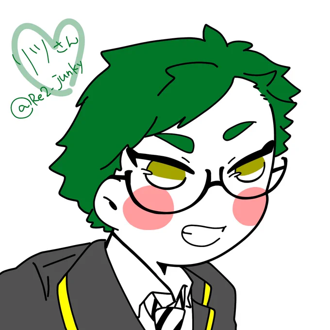 #いいねした人のアイコンを自分の絵柄で描く4人目!かっこいいぜコス!いつもありがとうリツさん! 