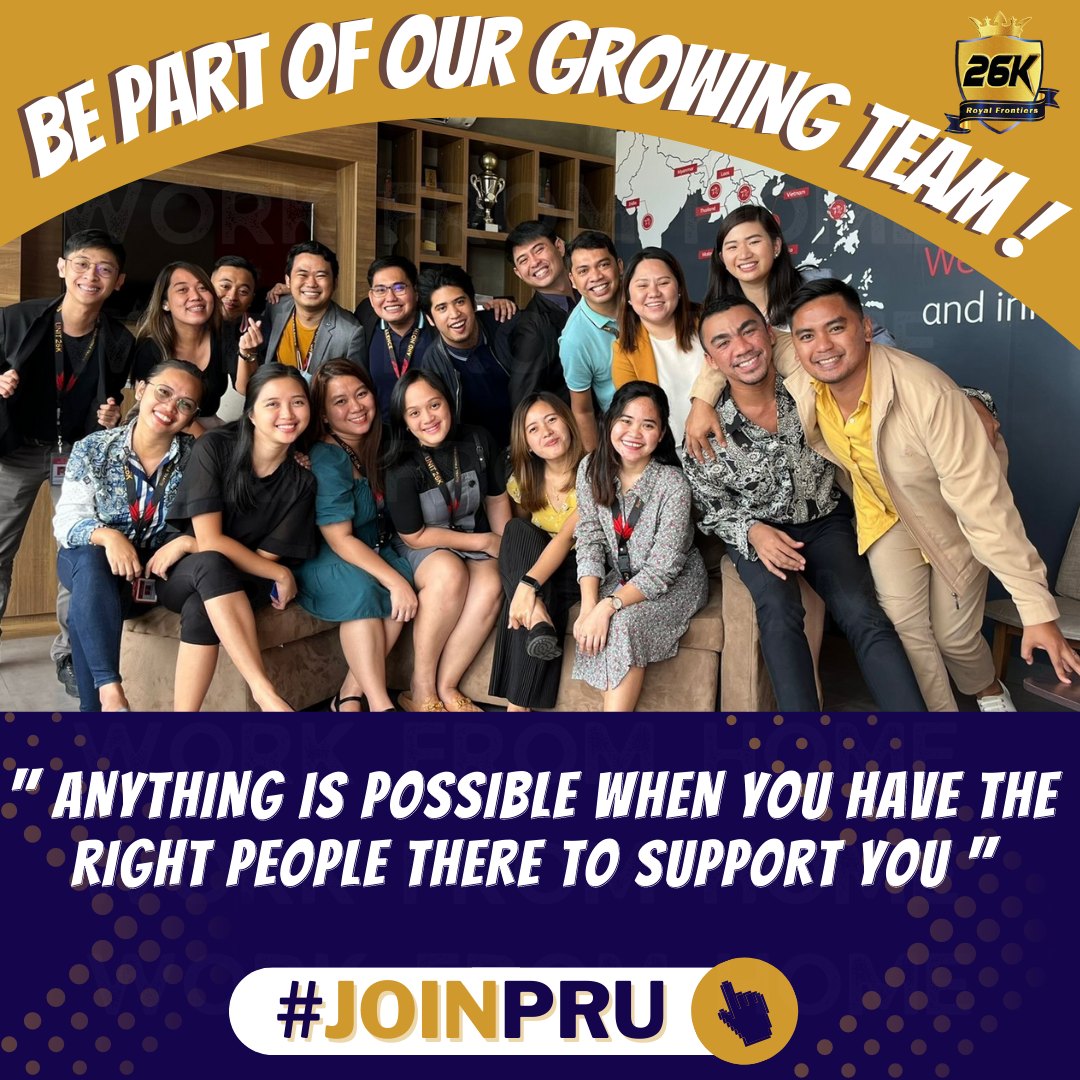 sheenaoserFA's tweet image. BE PART OF OUR GROWING TEAM! ✨

If you know someone who is looking for a fulfilling and rewarding career. Please kindly refer them to us. Thank you! 💛
We’re all in this together ❤️

#JOINPRU #BeAnEntrePRUneur