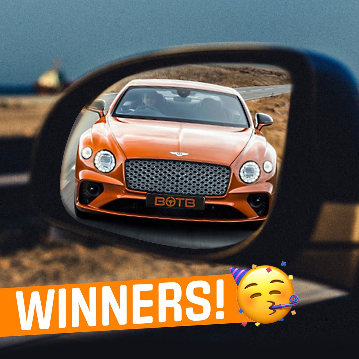 BOTB_Dreamcars's tweet photo. Did you guess the car yesterday? The car in the wing mirror is a Bentley Continental GT😎

3 winners selected at random from all correct entries:
@ubaniuchechukwu
@KaylanDamiko
@aamer74

Congratulations to our lucky winners🎉
More free competitions coming soon! Stay tuned! https://t.co/PeFOWRmZih