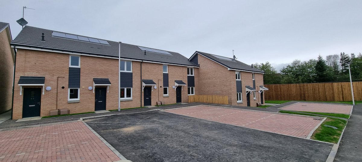 Wilson_Develop's tweet photo. The last of the 77 Units at Carfin handed over this morning, a lot of happy tenants getting their keys. Another contract complete in partnership with @CVHA_ https://t.co/7DwOXUoAKx