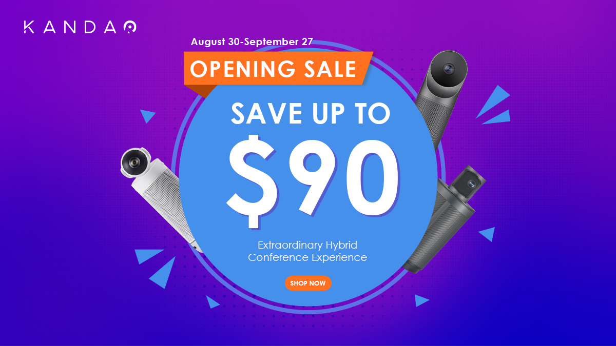 KandaoVR's tweet image. 📣OPENING SALE x Kandao US Official Store🛒

📌SAVE UP TO $90 and FREE SHIPPING for Kandao Meeting Series products!🎁 💯

⏰Duration: Aug 30- Sep 27

Store link: us.kandaovr.com

WHAT ARE YOU WAITING FOR🫵⁉️
#openingsale #kandaomeetingseries #discount #conferencingcamera