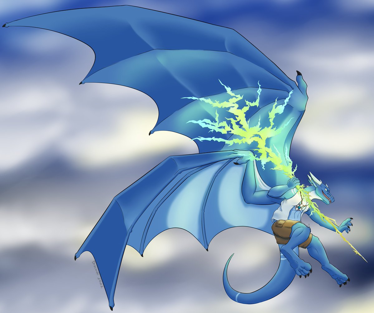 Little birthday gift for <a href="/Matt_Dragon26/">Matt Travelmaster</a> . 
For a nice electric dragon.