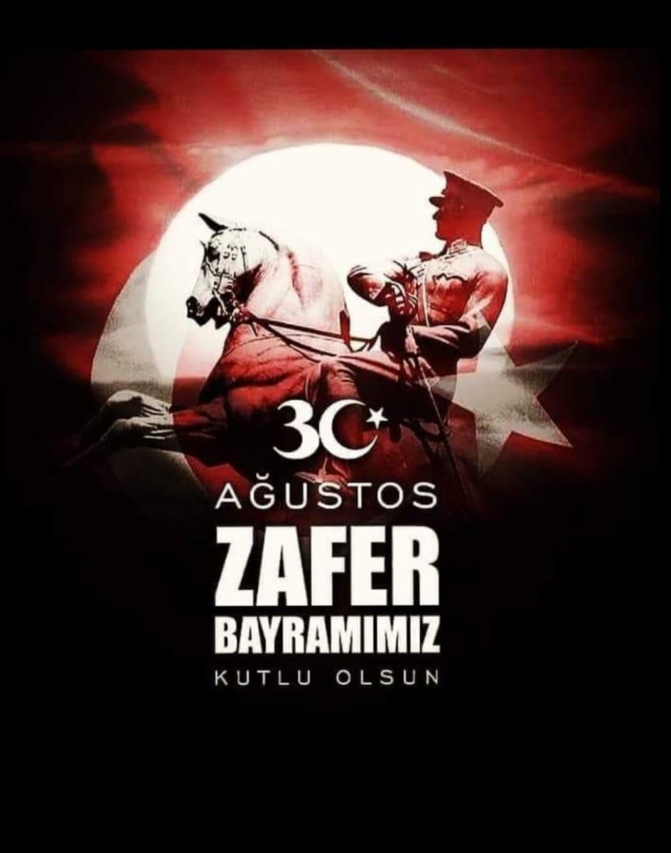 Caner36di's tweet photo. "Zafer, zafer benimdir." diyebilenlerindir..
Başta Gazi Mustafa Kemal Atatürk olmak üzere memleketi memleket yapan bütün kahramanlarımıza minnet ve özlemle.
#30AğustosZaferBayramımızKutluOlsun https://t.co/hnkVCYYaj2