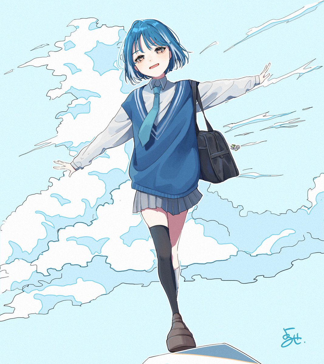 今月描いた絵を晒す 今月も青いです