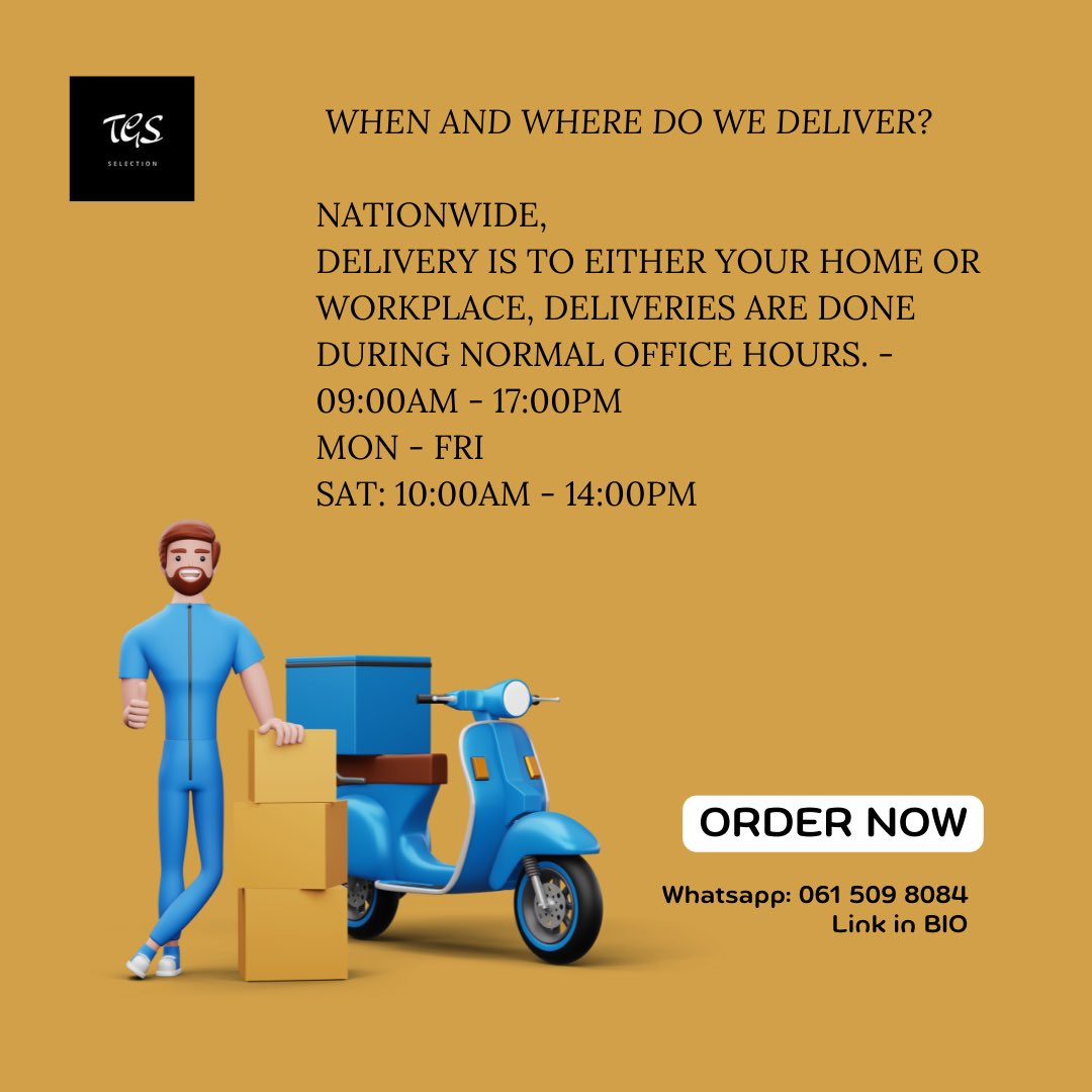 tgsselection's tweet photo. Hey fam, 👋🏾
A few details here from our longer list of details on Payment & Delivery Charges Policy that’s on our website.
Thank you so much for continuing to support us. 🙏🏾♥️
#TGSSelection #WinesOfSouthAfrica #Coffee #CraftGin https://t.co/E5Vl38xaL0
