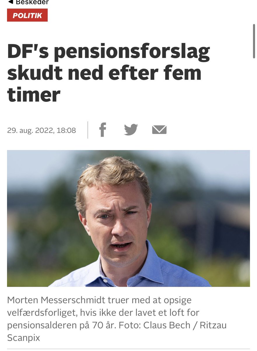 Det er undrer mig, at <a href="/Spolitik/">Socialdemokratiet</a> fuldstændig afviser at få ro omkring pensionsalderen. Skal folk over 70 år virkelig tvinges til at arbejde? #dkpol #fairpension #tryghed nyheder.tv2.dk/politik/2022-0…