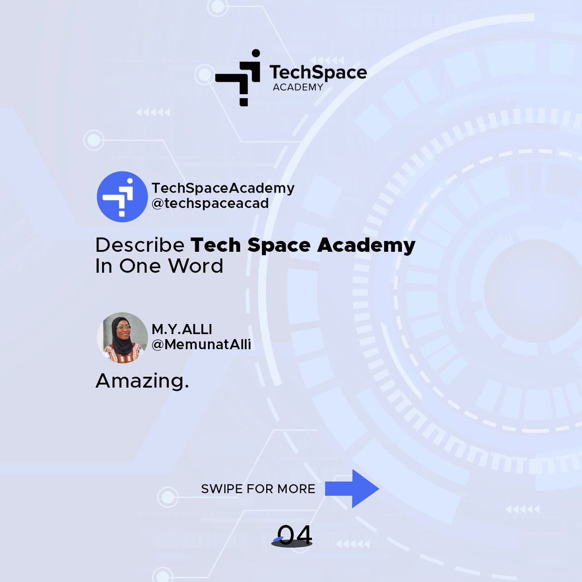 TechSpaceAcad's tweet photo. They say experience is the best teacher. TSA has come a long way in being that teacher. Let's see what its students have to say about it.
#edtech #uiuxdesign #productdesign #tech #softwareenginering https://t.co/UQGwJ0ql5U