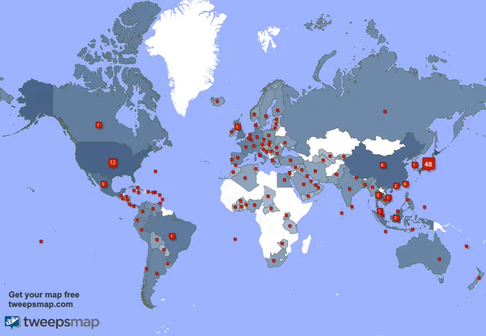Special thank you to my 226 new followers from Japan, USA, Brazil, and more last week. https://t.co/oeQIdmyzC7 