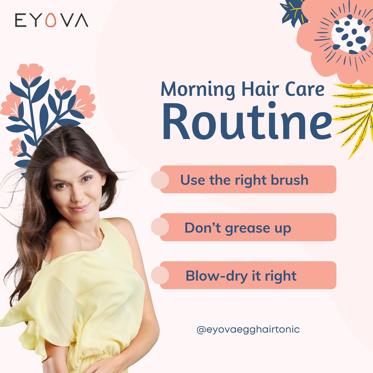 eyovaforhair's tweet photo. Morning Hair Care Routine
Shop : https://t.co/aY9SEB7Ifs
#strengthens #nutrientrich #Shineboosting #Splitend #Growth #hairdamage #hairlossproblem #hairregrowth #finehair #haircare #hairhealth #hairserum #Eyova #naturalhaircare #hairtonic #haircareroutine #haircaretips #yourself https://t.co/Cywa72Lrlr