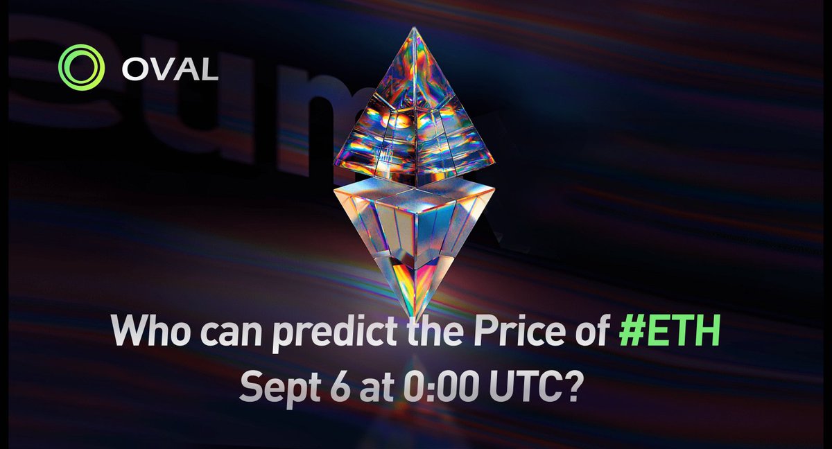 OvalProtocol's tweet image. 🙋Who can predict the Price of #ETH Sept 6 at 0:00 UTC?

The #ETHMerge will likely dominate #crypto sentiment until September 🤔

More trading pairs👇
oval.exchange/trade/ETHUSDT_…