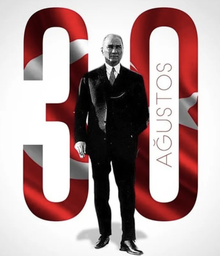 Ulu Önder Atatürk, silah arkadaşları ve zaferde emeği geçen necip milletimizin her bireyini, saygı, minnet ve rahmetle anıyoruz. 30 Ağustos Zafer Bayramı'mız Kutlu Olsun.