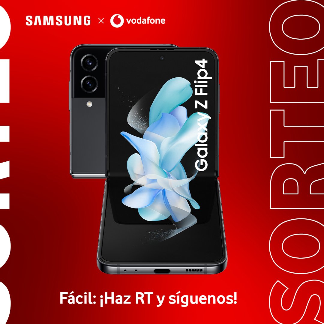 ✨✨✨✨✨✨✨✨✨✨✨✨
¡Acaba de salir y puede ser tuyo! 

Sorteamos el nuevo #GalaxyZFlip4 entre todas las personas que hagan RT🔁 a este tuit y sigan a <a href="/vodafone_es/">Vodafone España</a> y <a href="/SamsungEspana/">Samsung España</a>.
✨✨✨✨✨✨✨✨✨✨✨✨