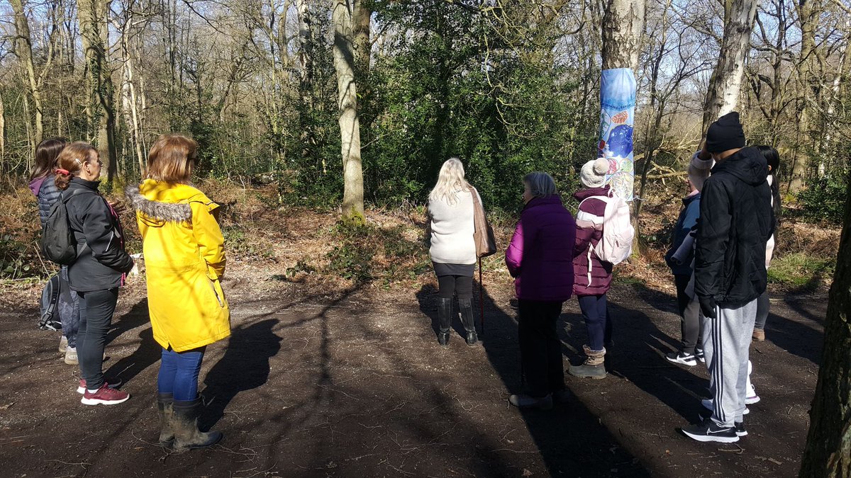 We're offering FREE mindfulness walks with @ParmjitSagoo Sun 11 Sep, 12-1pm &amp; 2:30-3:30pm 🌿

Supported by <a href="/NatForestCo/">The National Forest</a>, this is also a rare chance to see our New Leaves &amp; Ancient Rocks exhibition of flags, wrapped around trees in the woods 👀

Tickets: bit.ly/3pRiiWG