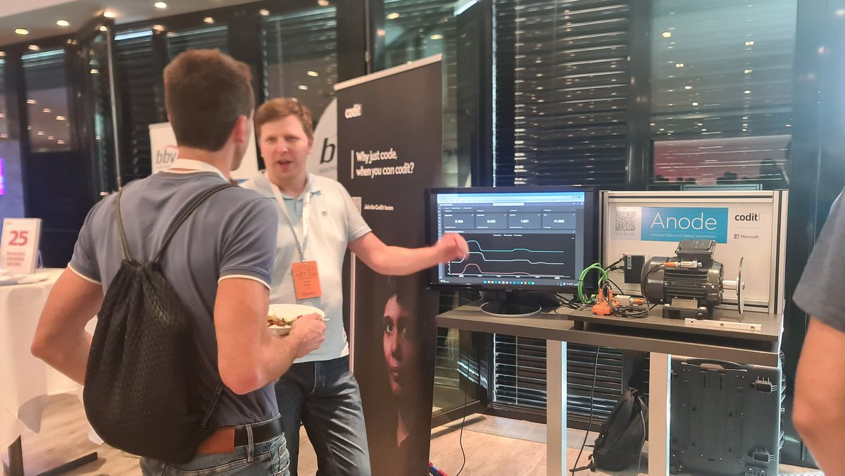 107dude's tweet photo. Presenting what it means to work with @CoditCompany today at #dotnetday22 #letscodit #iot #manufacturing https://t.co/hRm0q9NAde