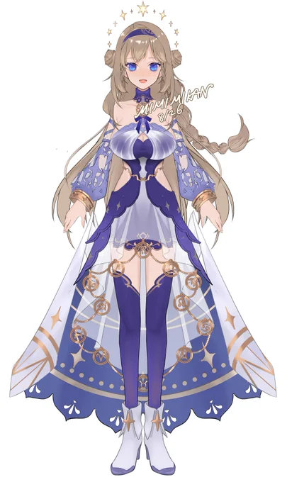 #今月描いた絵を晒そう青い絵が多かった!! 