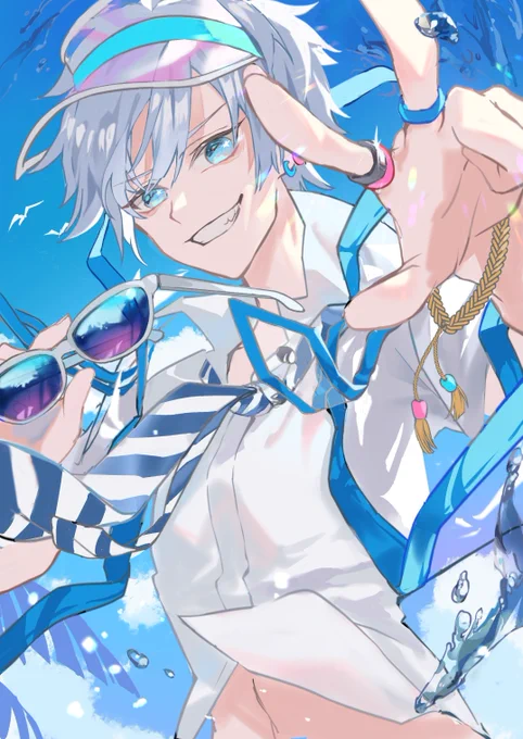 #今月描いた絵を晒そう青い絵が多かった!! 