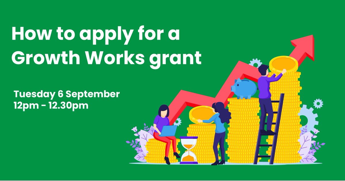 Be guided through the step-by-step process of applying for a Growth Works #revenuegrant next Tuesday with our expert Margaret Hulme. We know it can be a real hassle completing the necessary paperwork, so we want to make it as simple as possible for you. bit.ly/3PYvinV