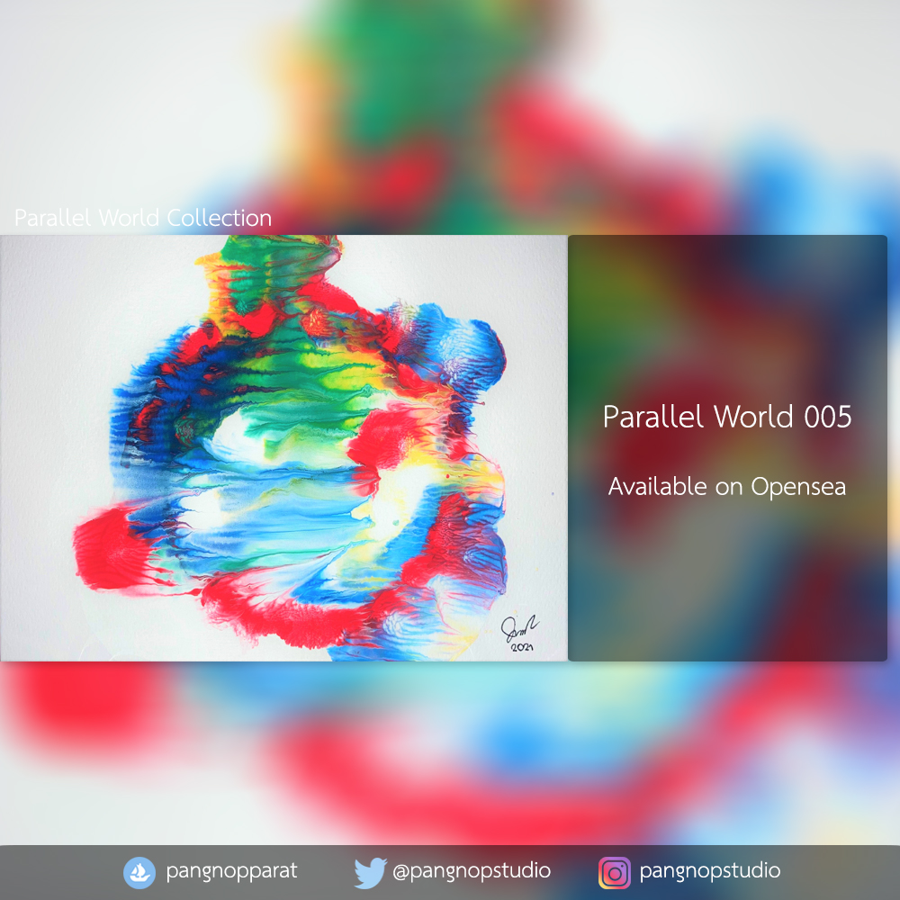 Parallel World Collection🌏

Price : 0.03 ETH 

"Parallel World 005" is available now on <a href="/opensea/">OpenSea</a>

Thank you so much💙

opensea.io/assets/ethereu…

#NFT #NFTs #NFTCommunity #nftcollectors #NFTdrop #Nftarts #NFTshill #NFTTHAILAND #nftart #NFTartists #opensea #OpenSeaNFT #ETH