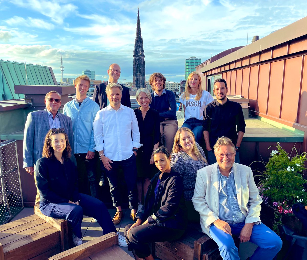 NMA_vc's tweet photo. Great exchange on pan-European media innovation with the #Stadiem advisory board in sunny Hamburg!

#media #innovation #startups https://t.co/CjpIB39MoX