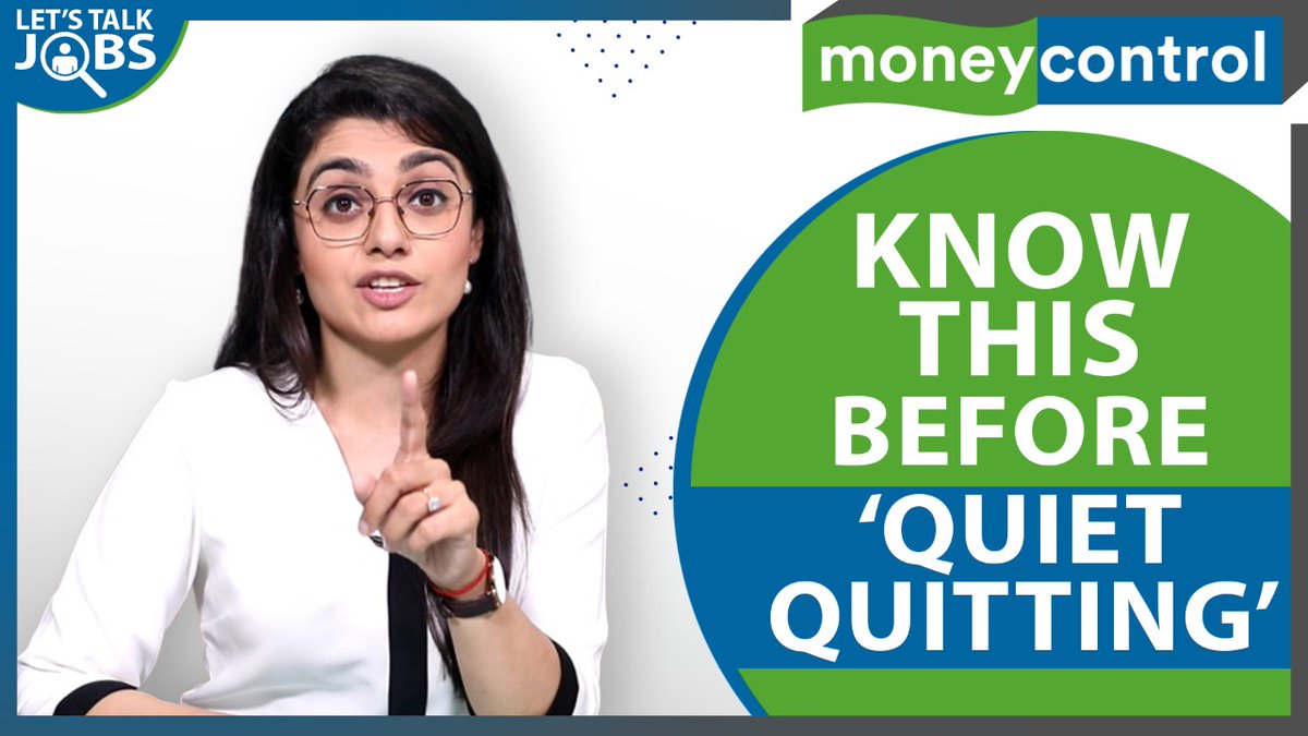 moneycontrolcom's tweet image. '#QuietQuitting' - if you're a #SocialMedia user, there's no way you haven't heard of this trend!

But what is it about? And is it actually good for you? 

Watch📹👇
youtube.com/watch?v=L6fI5i…

@Sonal_MK | #Trending #Jobs #Burnout #Employment #COVID19