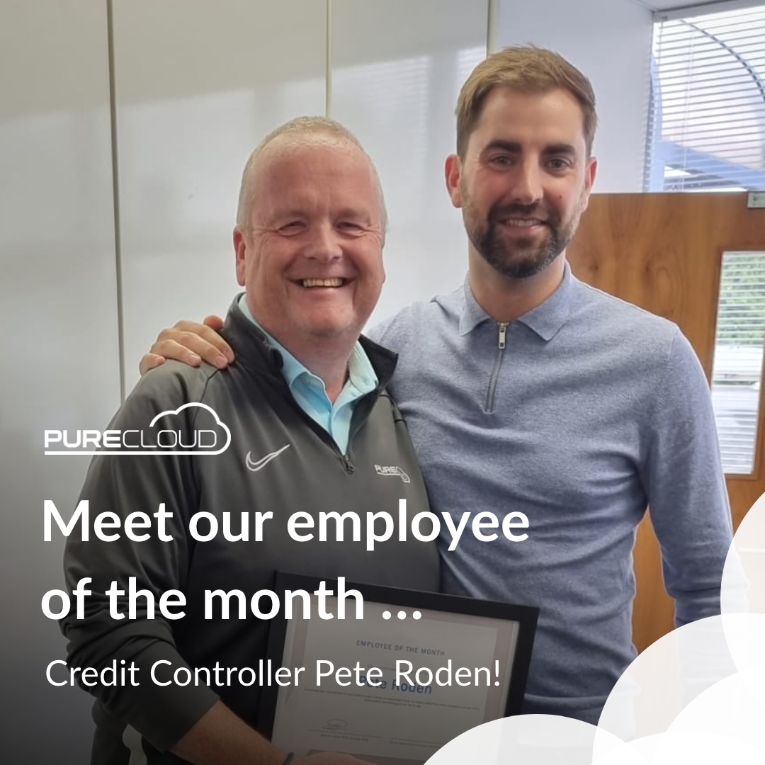 pure__cloud's tweet photo. Our employee of the month is Credit Controller Pete Roden!
Pete puts a smile on the team's faces no matter what, and shows consistent dedication to his work every day.
Congrats Pete, and thank you!
https://t.co/rAm66pXTAF
#PureCloud #EmployeeOfTheMonth https://t.co/V5d1wixBj0