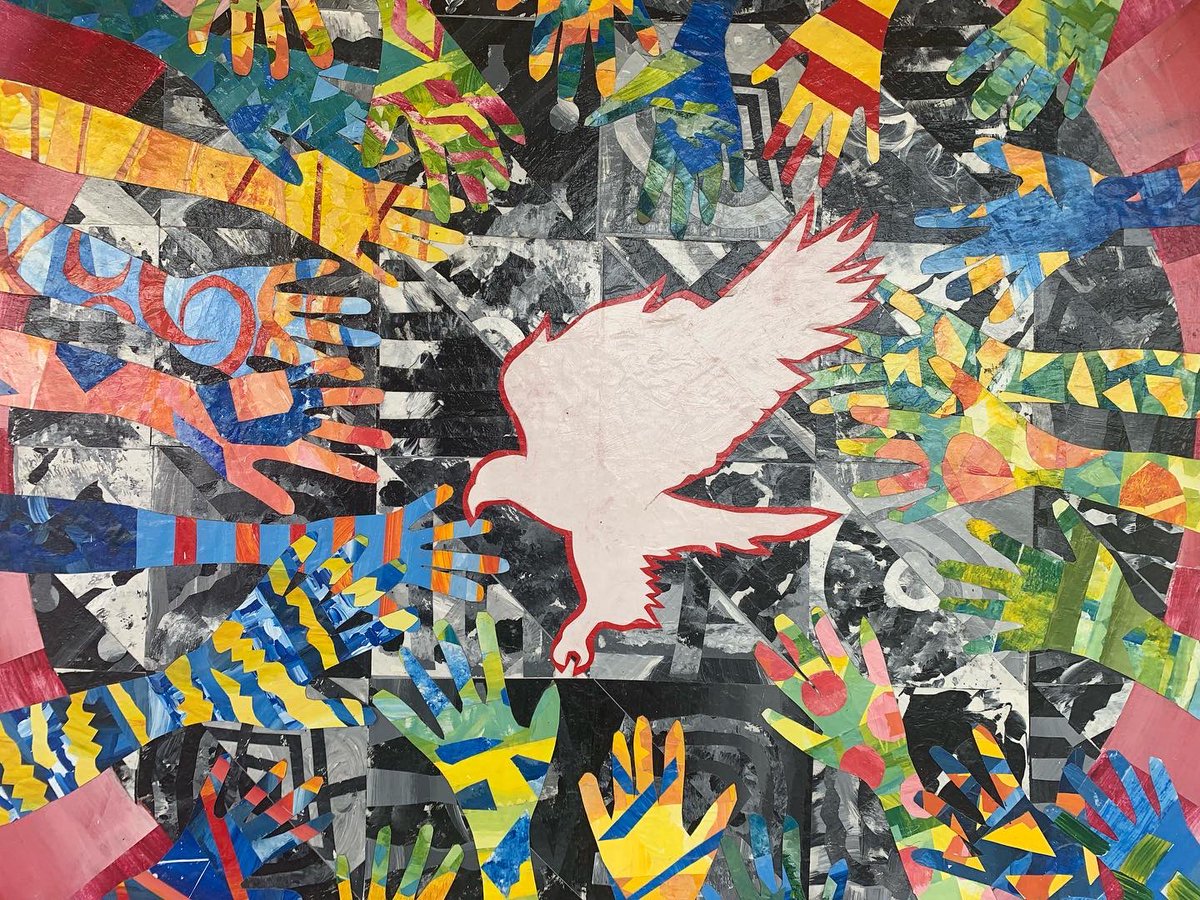ICSAddis's tweet photo. Taking a tour of the incredible student artwork brining life, history, and character to the ICS campus. #thisisics https://t.co/8XZW88DW4W