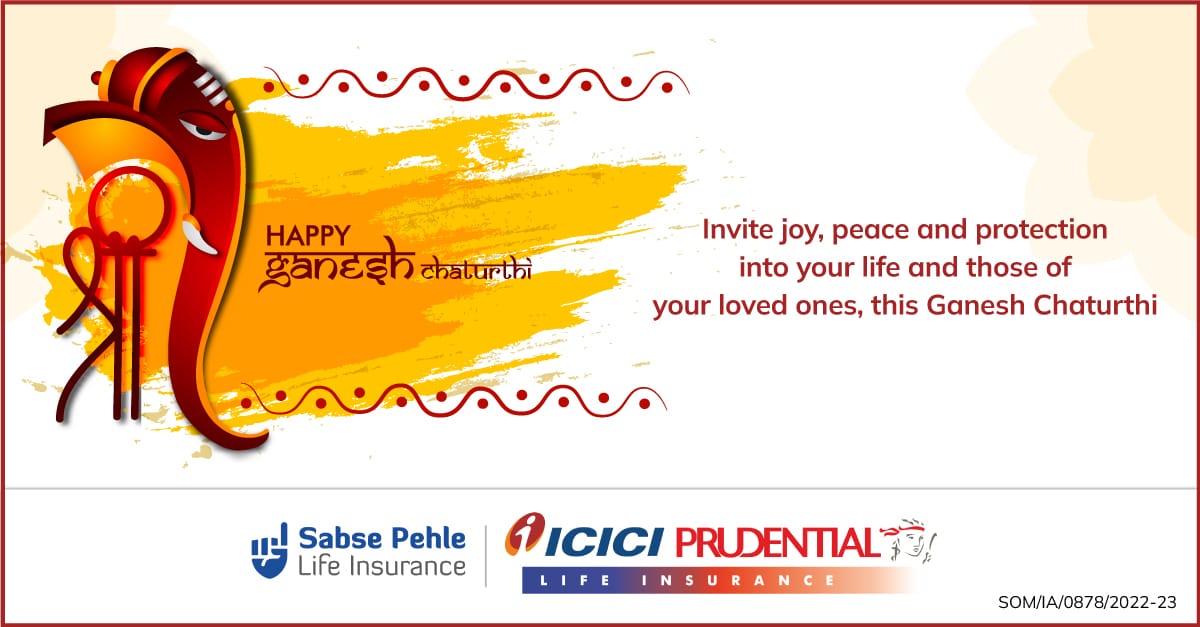 ICICILifeIns's tweet photo. May Lord Ganesha bless you and your loved ones with happiness, security and prosperity. Happy Ganesh Chaturthi!

Visit: https://t.co/SJuqTZXgdb

Disclaimer: https://t.co/3rH1ni7LLV https://t.co/0qjVdM0iH0