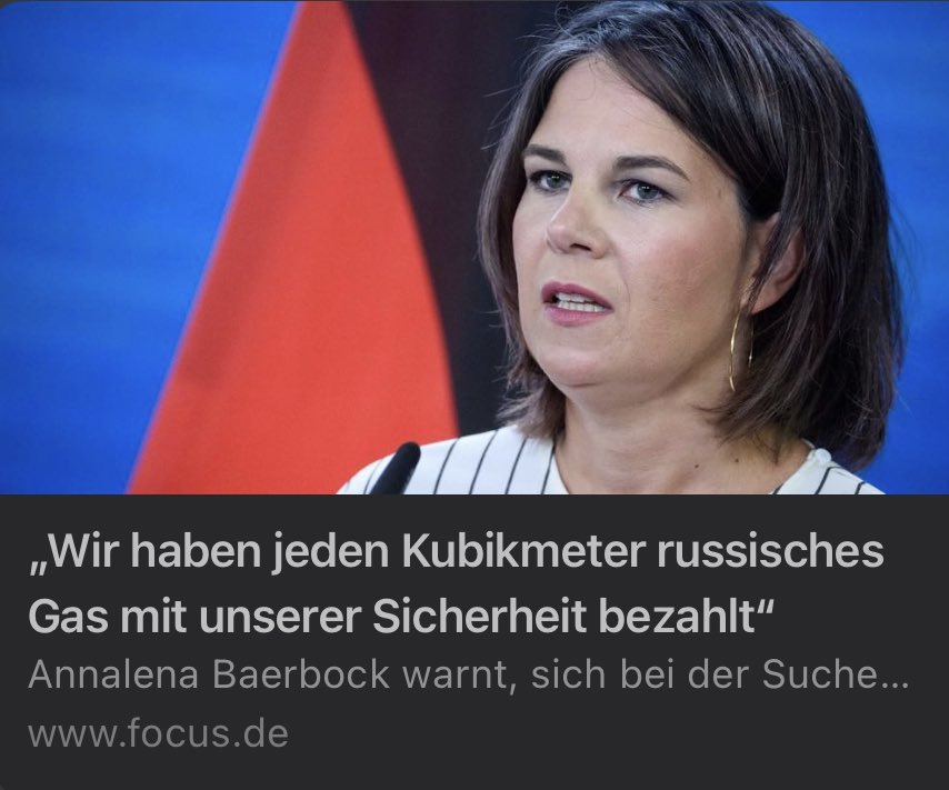 Wir werden jeden Kubikmeter dreckigen Frackinggases aus Übersee nicht nur überteuert in Dollar, sondern doppelt und dreifach mit unserer Souveränität bezahlen. #UnserLandZuerst 
focus.de/politik/auslan…