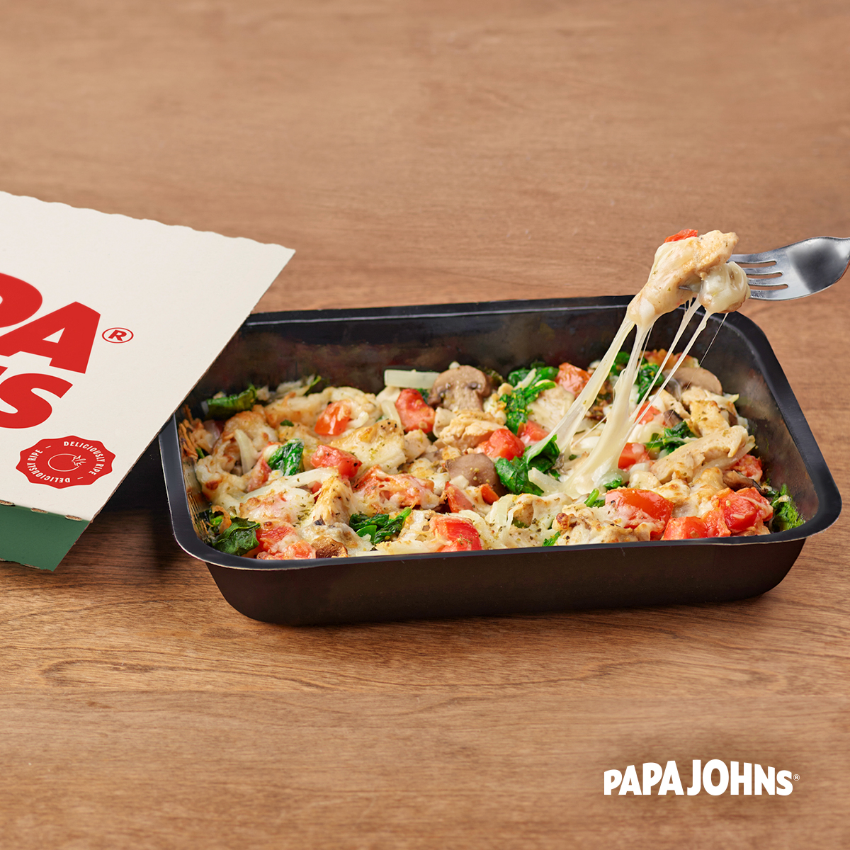 You've had our pizza, but have you tried a #papabowl yet? Get all the delicious toppings you love, without the crust 🤌💋