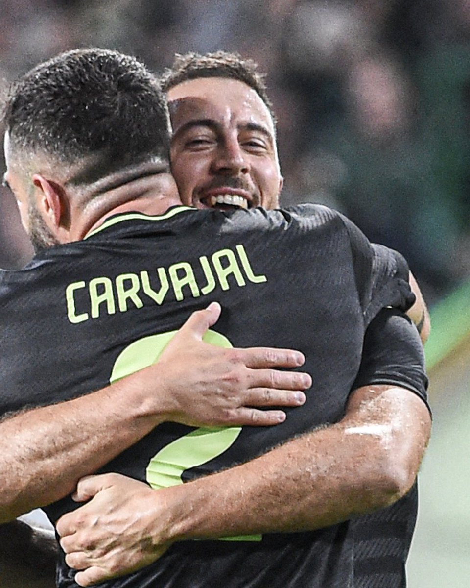 ESPNFC's tweet photo. Goal and an assist 👀

Great to see Hazard smiling again ❤️ https://t.co/mR2AesgXpE