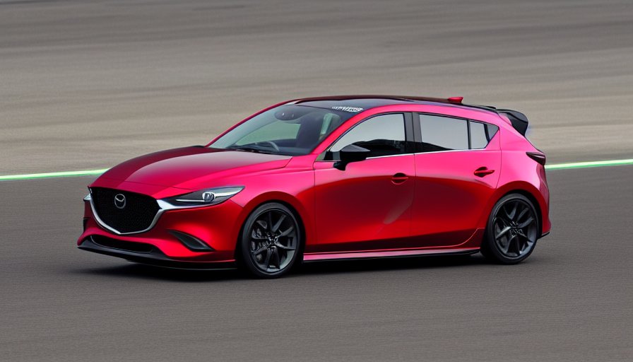 carputers's tweet photo. 2023 MazdaSpeed 3:

Engine: 2.5l Turbo
Transmission: 6MT
Drivetrain: RWD (AWD offered)
Horsepower: 250
Torque: 325
0-60: 5.4
Fuel Economy: 8.9l/100km

#AIArtwork #aiartcommunity #stablediffusion  #aicars #carputers #Mazda #mazda3 #mazdaspeed3
#alternateuniversemazdas https://t.co/tEBrbDt93R