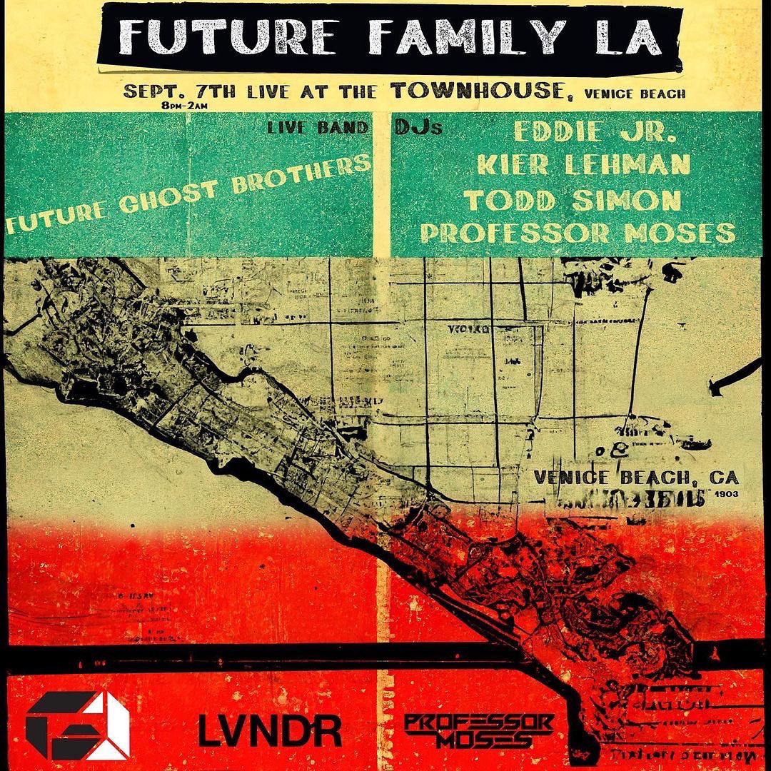 FutureGhostBros's tweet photo. Tomorrow night. Live music. Breakbeat soul type sounds. Townhouse/Del Monte Venice, CA. Doors at 8, DJ’s at 9, Band at 10. https://t.co/NUzg724Jki #livemusic #venicecalifornia #townhousevenice @stem @lvndrcreative https://t.co/esfjbYFytw