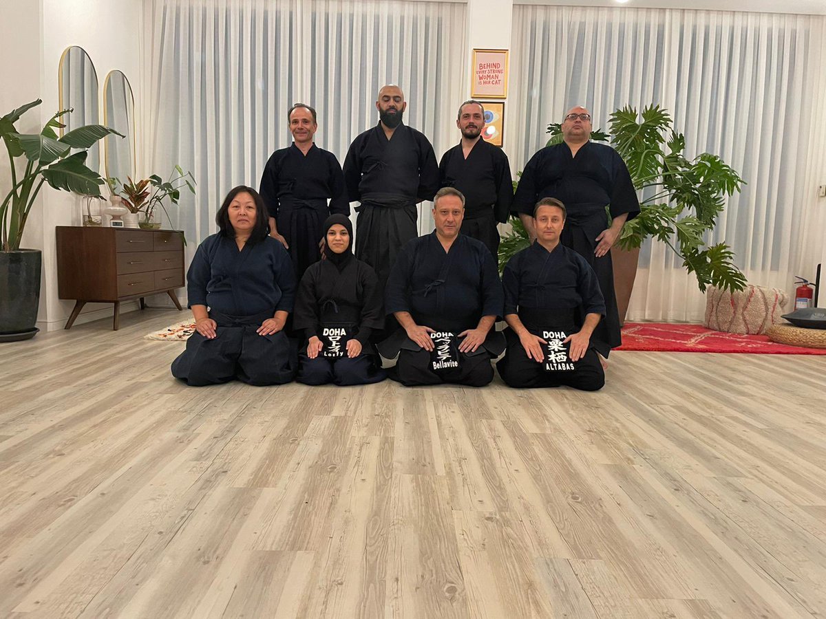 DohaKendoclub's tweet photo. #dohakendoclub #kendo #qatar #doha #martialarts #budo #qatarinstagram #katapractice https://t.co/IeQ75NXSXb